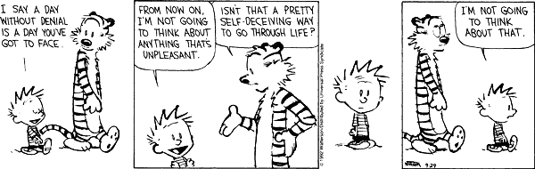 Calvin and Hobbes - Denial
